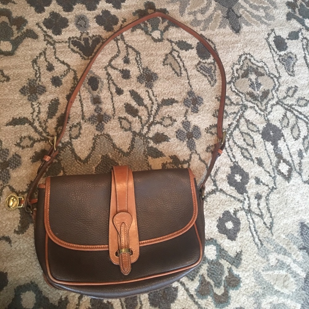 Vintage Dooney & Bourke sm equestrian leather bag.